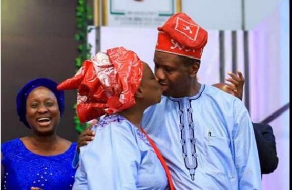 Valentine's Day: Adeboye kisses wife in throwback picture