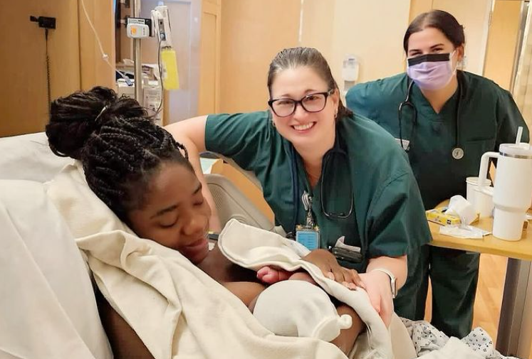 Actress Adanma Luke welcomes first child in US