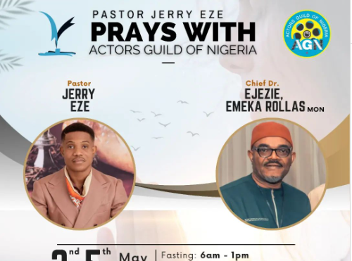 Jerry Eze to lead 4-day fasting, prayer against deaths in Nollywood