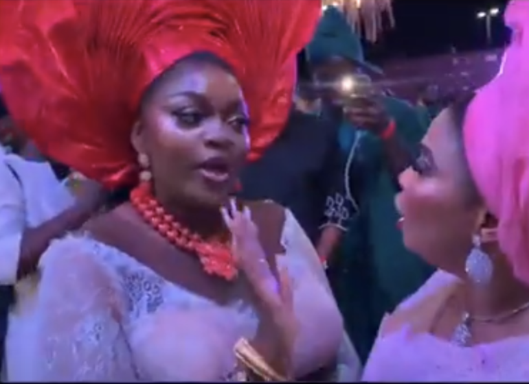 Laide Bakare, Eniola Badmus clash at 'Owambe Thieves' premiere