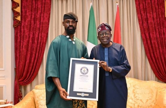 Mixed reactions as Tunde Onakoya visits Tinubu over GWR feat